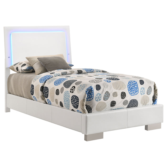 Felicity Panel Bed with LED Lighting