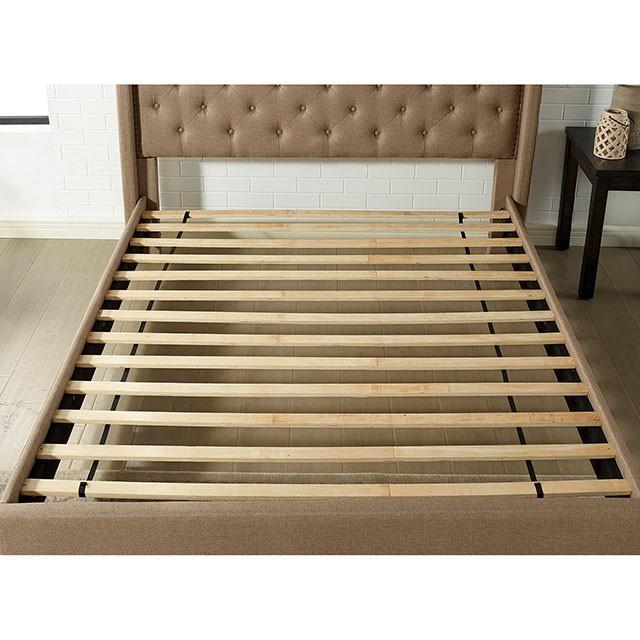 Carly Bed Grey & Brown