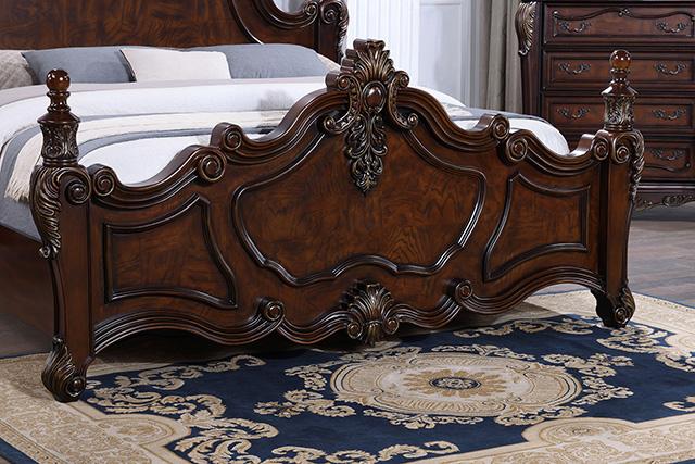 Francione E.King & Queen Bed White & Chrome